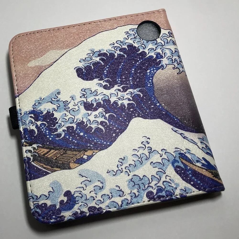 Kobo Libra Colour case Japanese art Great Wave off Kanagawa